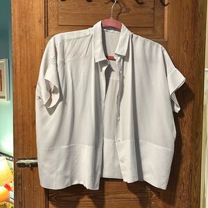 Everlane square silk button up shirt. Size medium. Excellent used condition